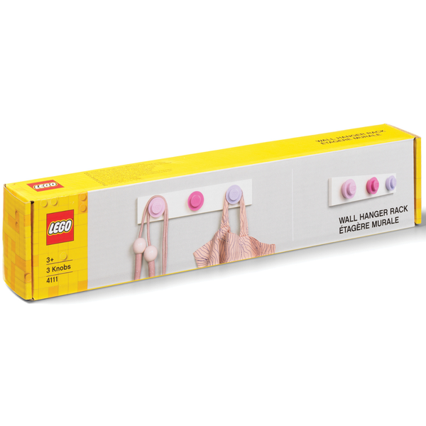 LEGO Wall Hanger Rack - Light pink, Dark Pink, Light Purple