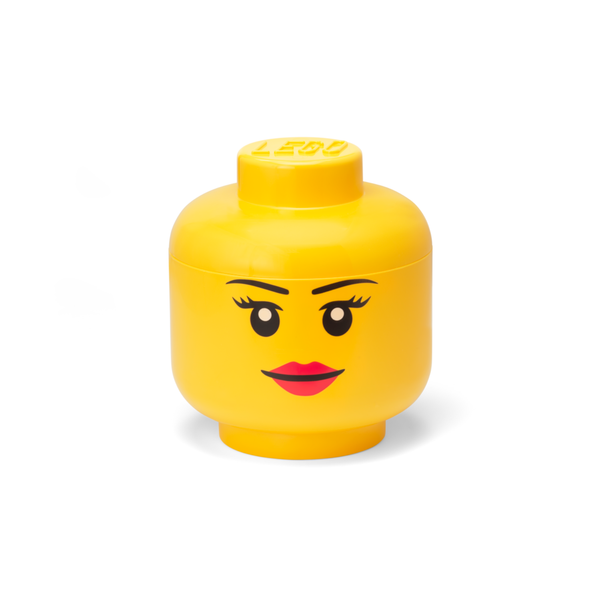 Lego Storage Head (Large) - Girl