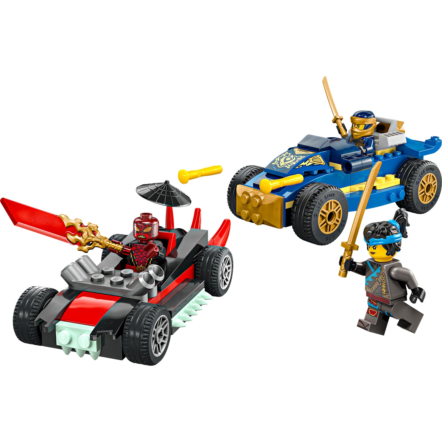 CRG-046MAG 赤　黄色　青　3色セット未開封 LEGO® NINJAGO® Rogue vs. Drix Race Car Duel – AG LEGO® Certified