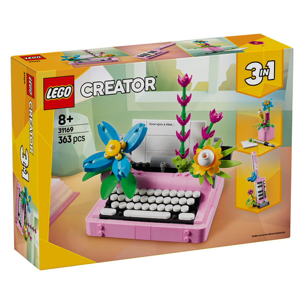 LEGO® Creator 3-in-1 Typewriter with Flowers