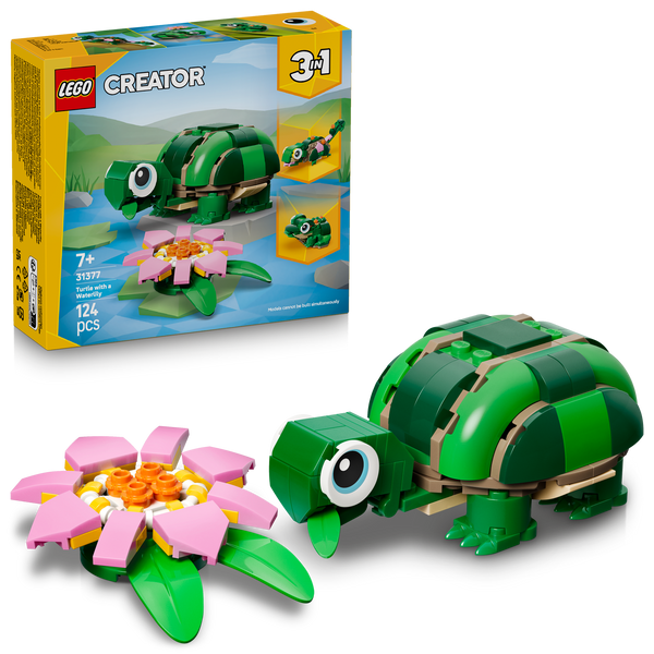 LEGO® Creator 3-in-1 Turtle with a Water Lily Flower