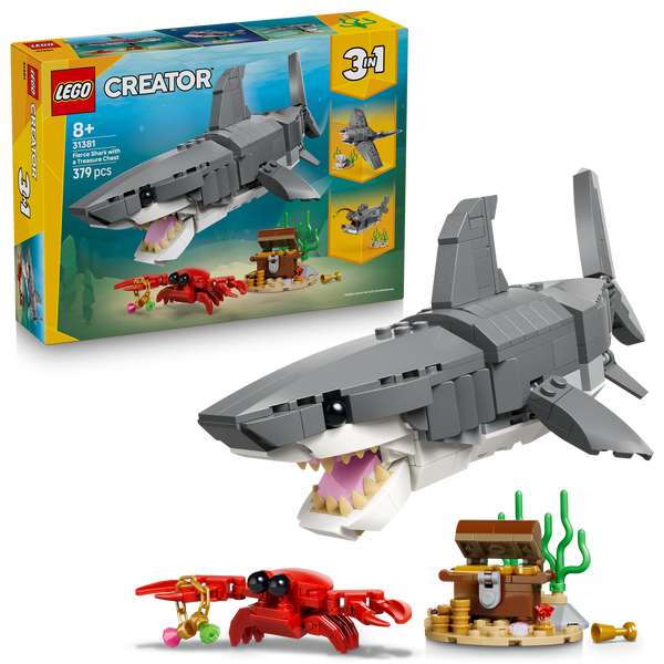 LEGO® Creator 3 in 1 Fierce Shark with a Treasure Chest
