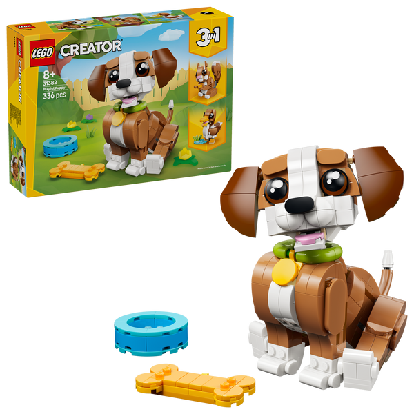 LEGO® Creator 3-in-1 Cute Animals: Playful Puppy Dog
