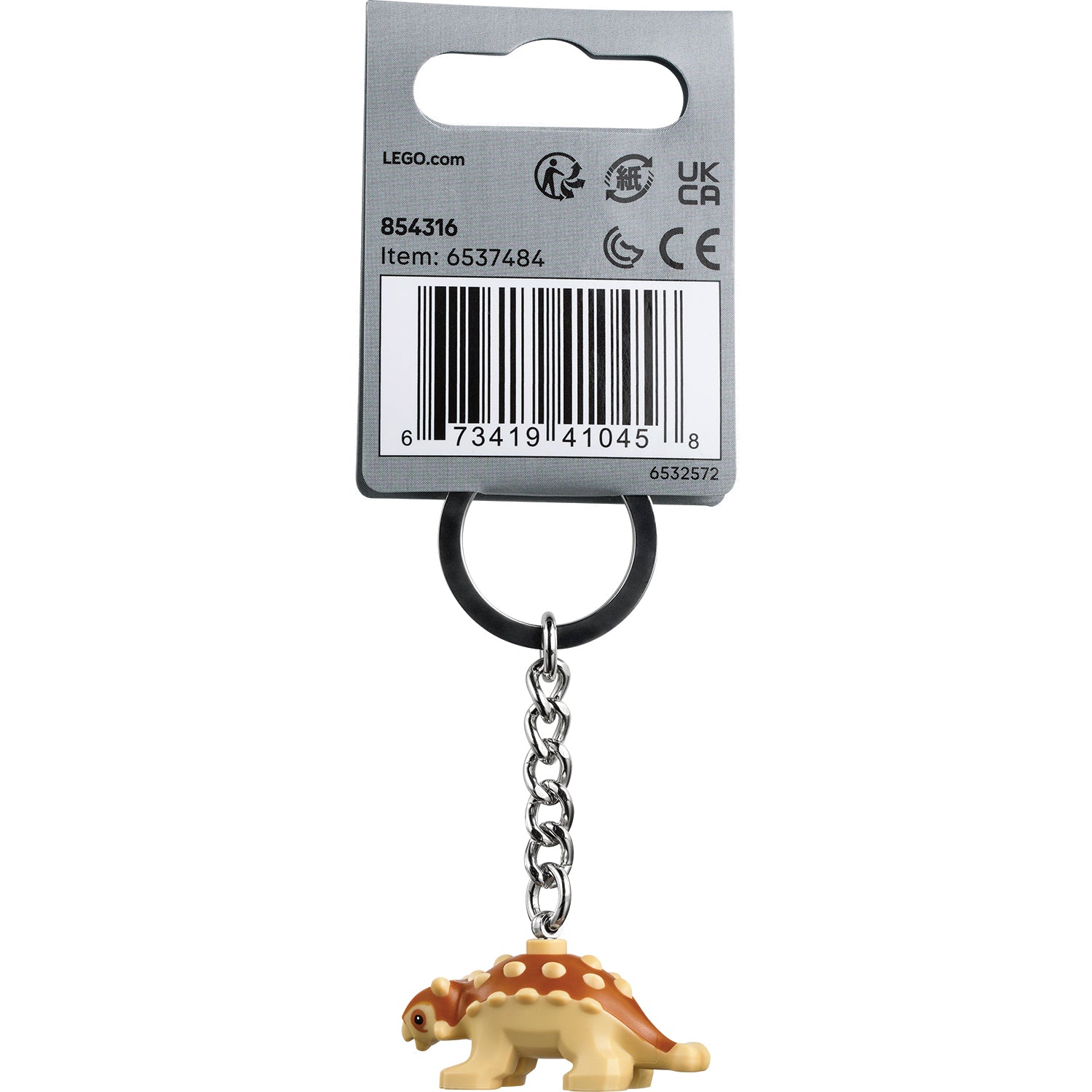 LEGO® Baby Ankylosaurus Keyring – AG LEGO® Certified Stores