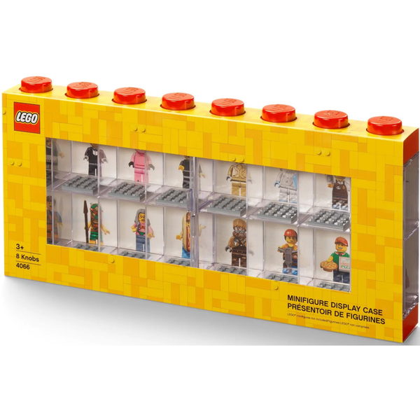 LEGO Minifigure Display Case 16 – Red