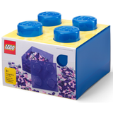 Lego Storage Brick 4 Top Lid - Translucent Blue
