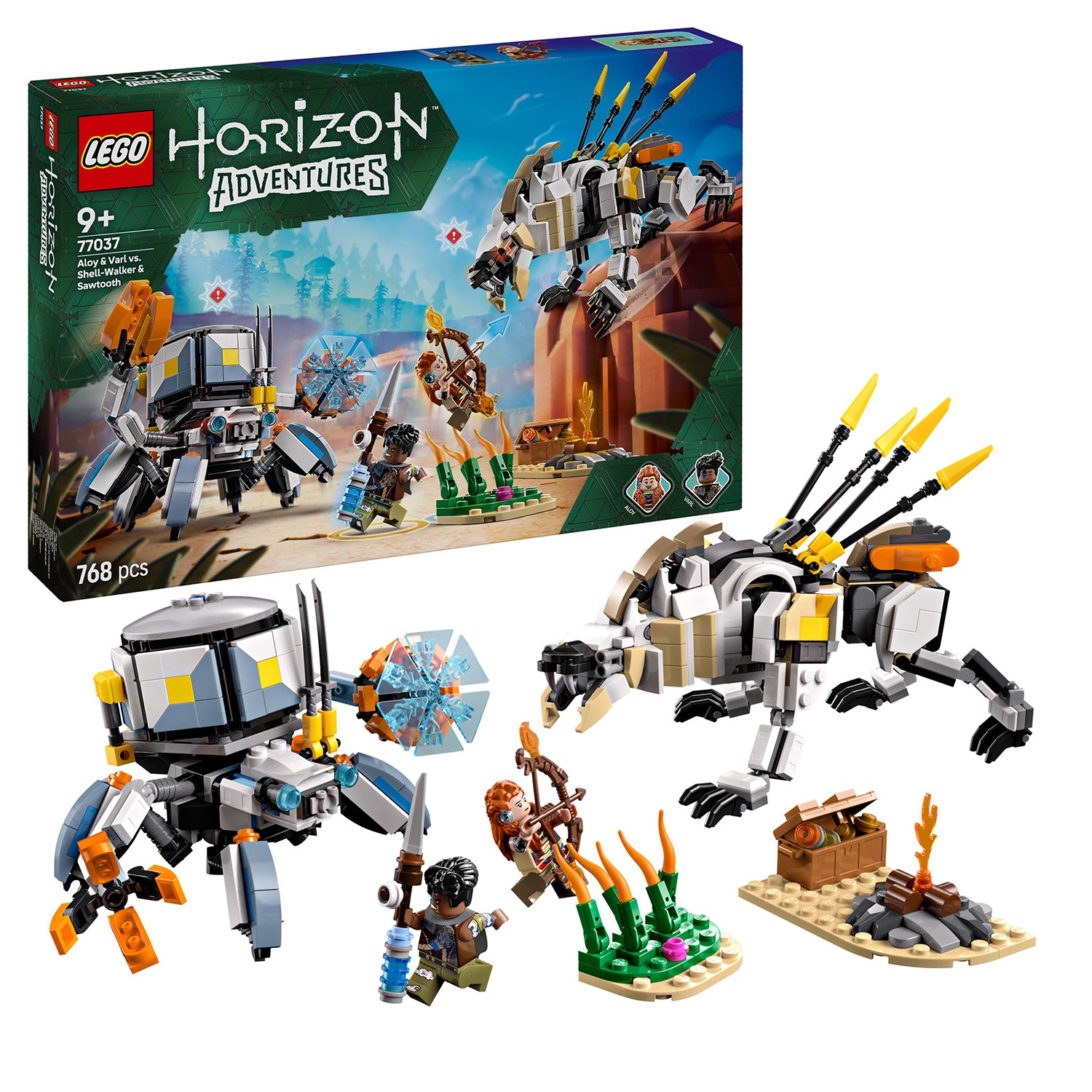 LEGO® Horizon Adventures™ Aloy & Varl vs. Shell-Walker & Sawtooth