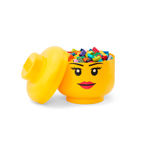 Lego Storage Head (Large) - Girl