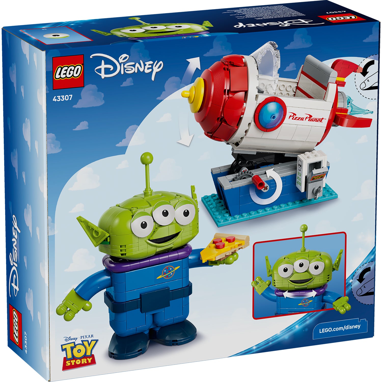 LEGO® | Disney and Pixar Toy Story Alien with Pizza Planet Rocket