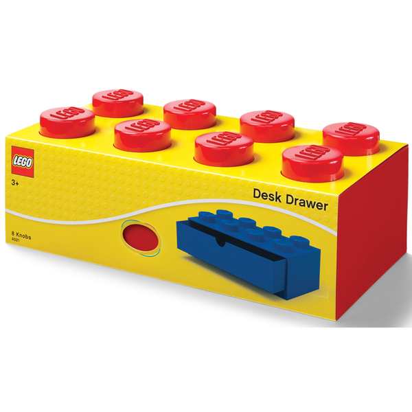 LEGO Desk Drawer 8 - Red