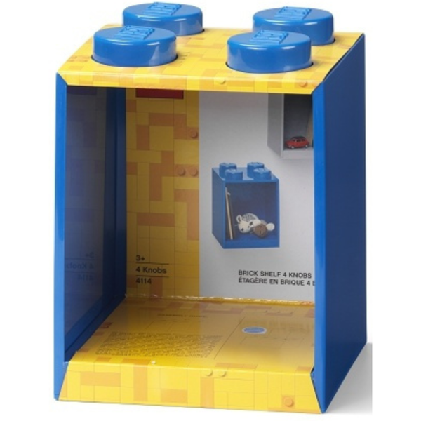 LEGO® 4-Stud Brick Shelf - Bright Blue