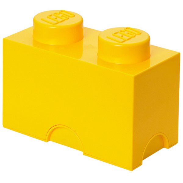 LEGO Storage Brick 2 Stud - Yellow