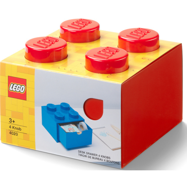 LEGO Desk Drawer 4 - Red