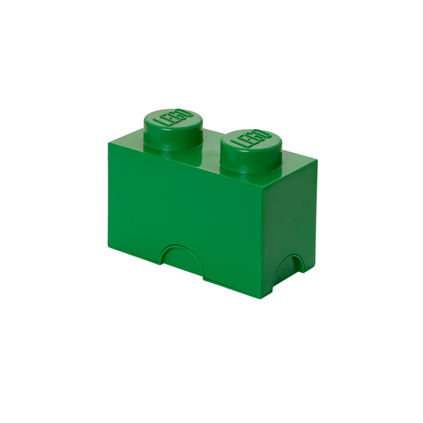 LEGO Storage Brick 2 Stud - Dark Green