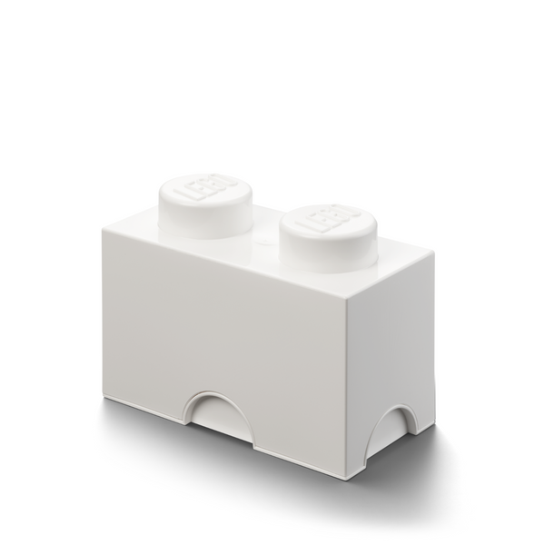 LEGO Storage Brick 2 Stud - White