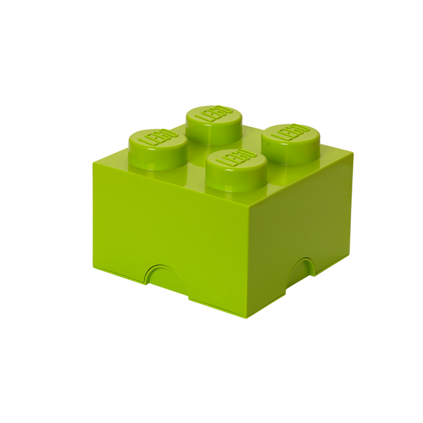 LEGO Storage Brick 4 Stud - Lime