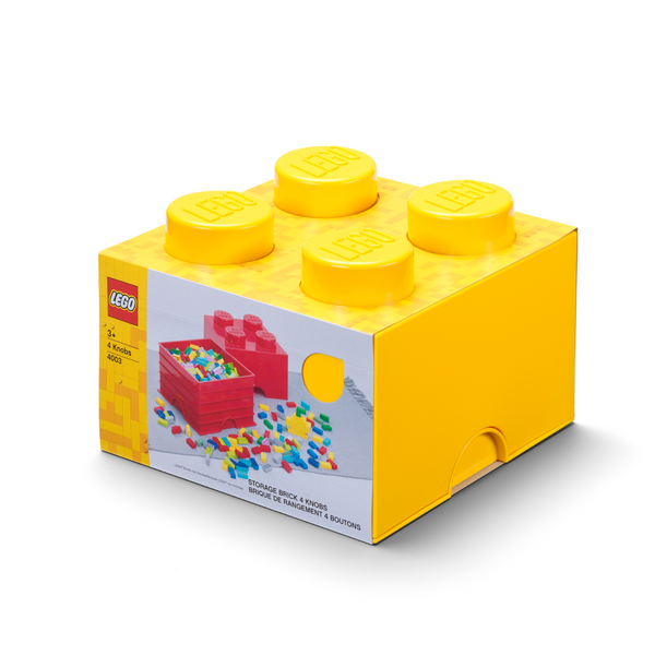 LEGO Storage Brick 4 Stud - Yellow