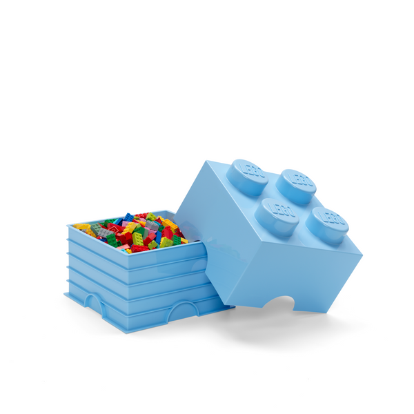 LEGO Storage Brick 4 Stud - Light Royal Blue