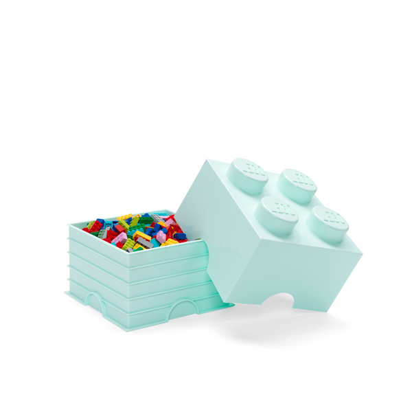 LEGO Storage Brick 4 Stud - Aqua