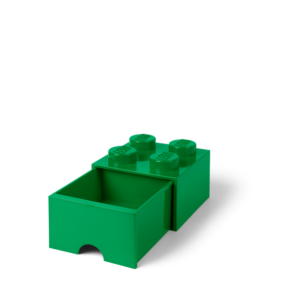 LEGO Brick Drawer 4 - Dark Green