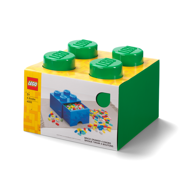 LEGO Brick Drawer 4 - Dark Green