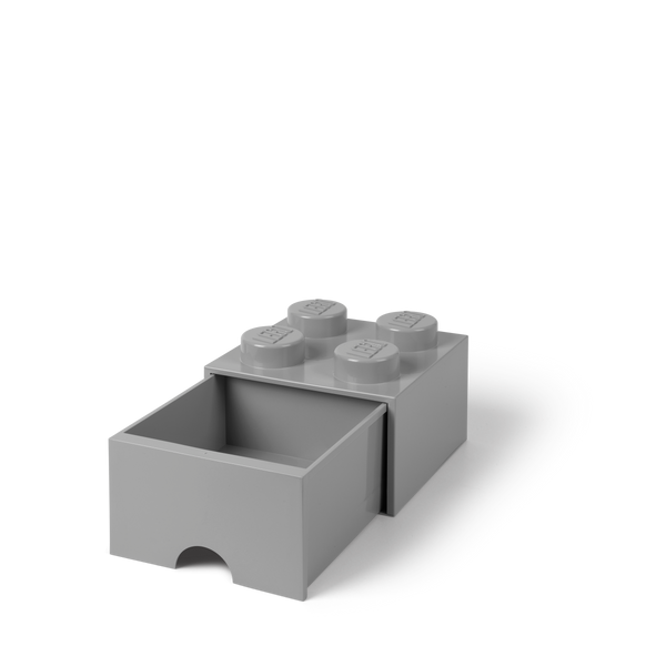 LEGO Brick Drawer 4 - Medium Stone Grey