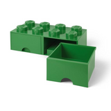 LEGO® 8-Stud Storage Brick 2 Drawers - Dark Green