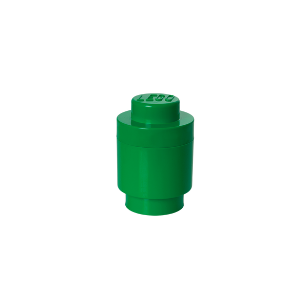 LEGO Storage Brick 1 Round  - Dark Green