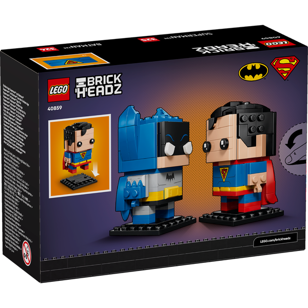 LEGO® BrickHeadz™ DC Golden Age Superman™ and Batman™ Figures
