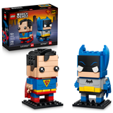 LEGO® BrickHeadz™ DC Golden Age Superman™ and Batman™ Figures
