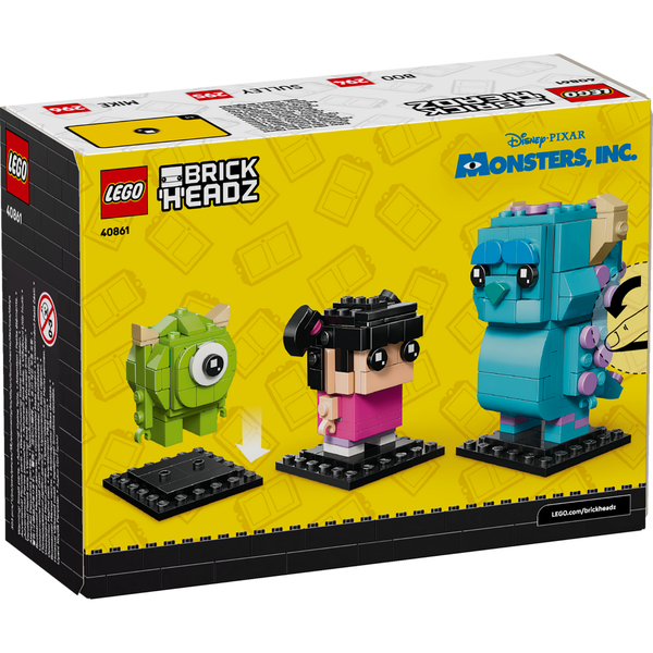 LEGO® BrickHeadz™ | Disney and Pixar Sulley, Mike and Boo Figures