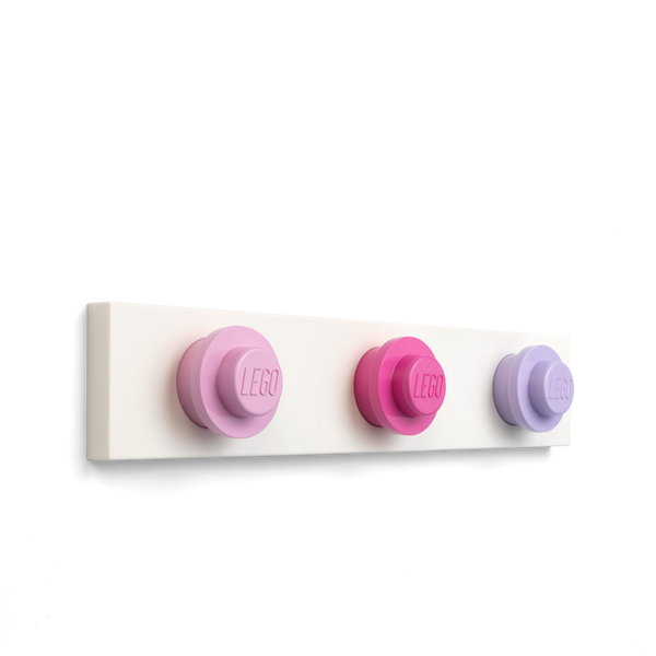 LEGO Wall Hanger Rack - Light pink, Dark Pink, Light Purple