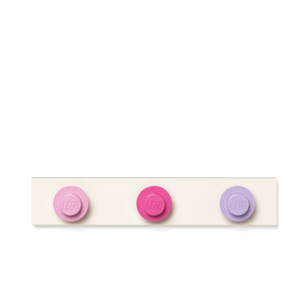 LEGO Wall Hanger Rack - Light pink, Dark Pink, Light Purple