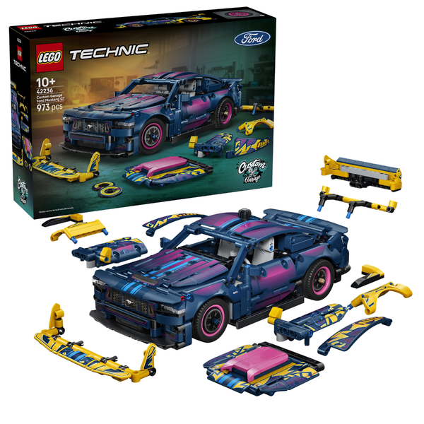 LEGO® Technic Custom Garage Ford Mustang GT Car
