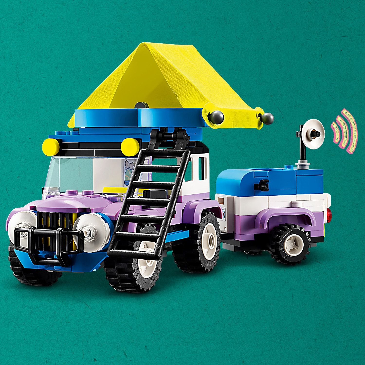 Lego friends discount jeep and trailer