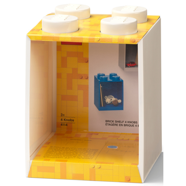LEGO® 4-Stud Brick Shelf - White