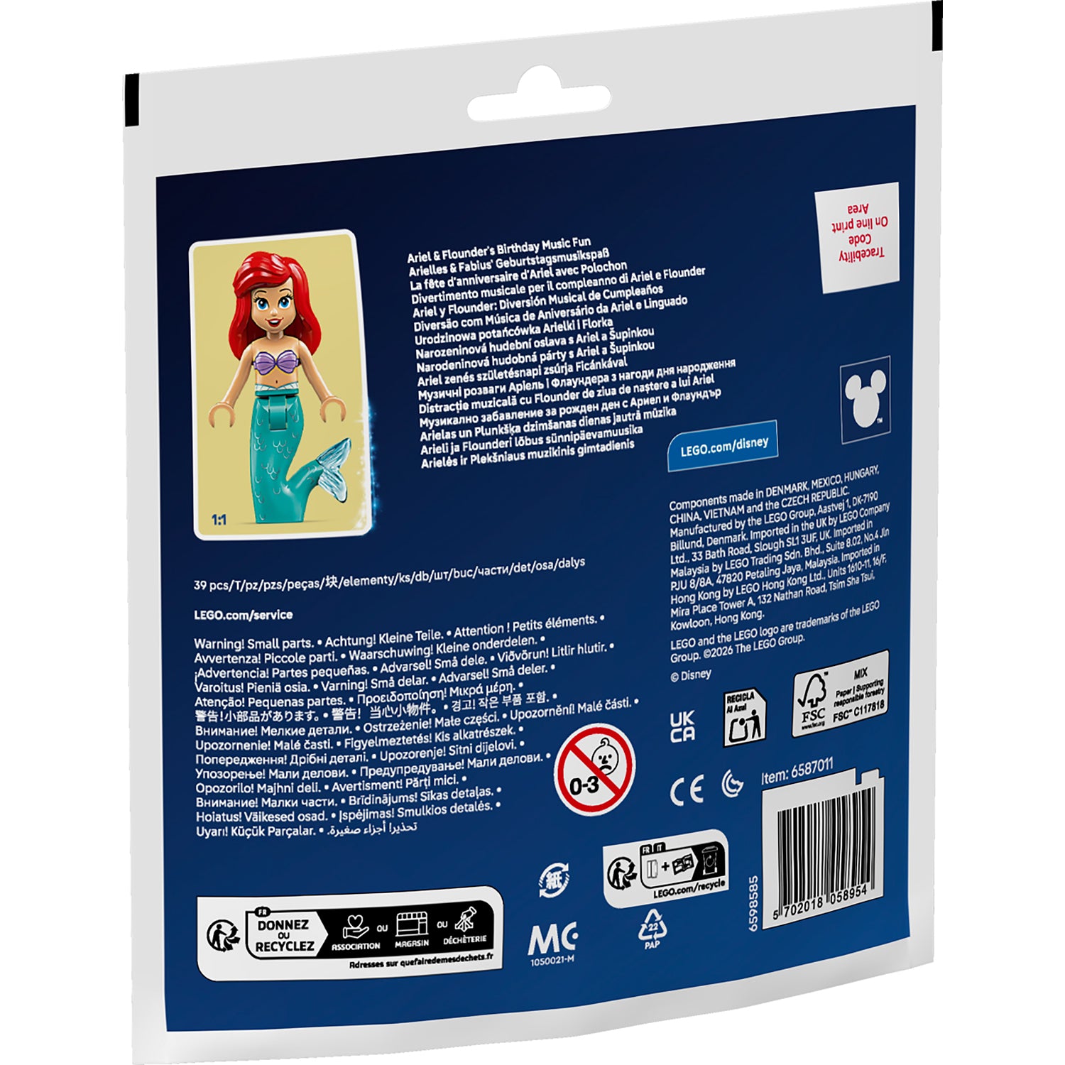 LEGO® Disney Ariel & Flounders Birthday Music Fun – AG LEGO