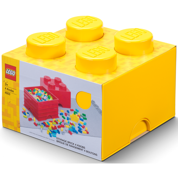 LEGO Storage Brick 4 Stud - Yellow