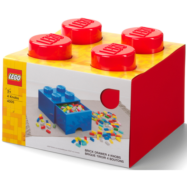 LEGO Brick Drawer 4 - Red