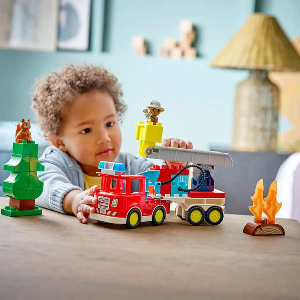 LEGO® DUPLO® Town Fire Truck with Hose and Firefighter