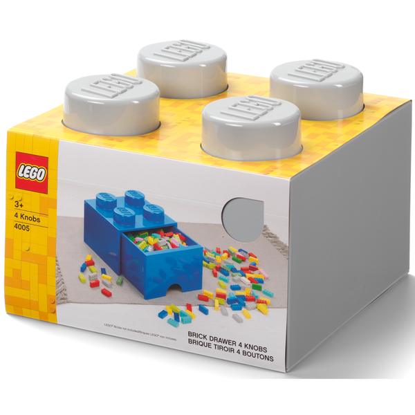 LEGO Brick Drawer 4 - Medium Stone Grey