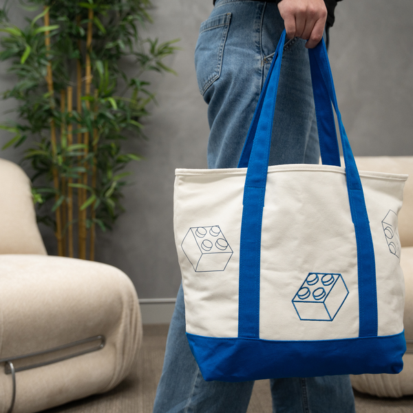 LEGO® Blue Cotton Tote Bag