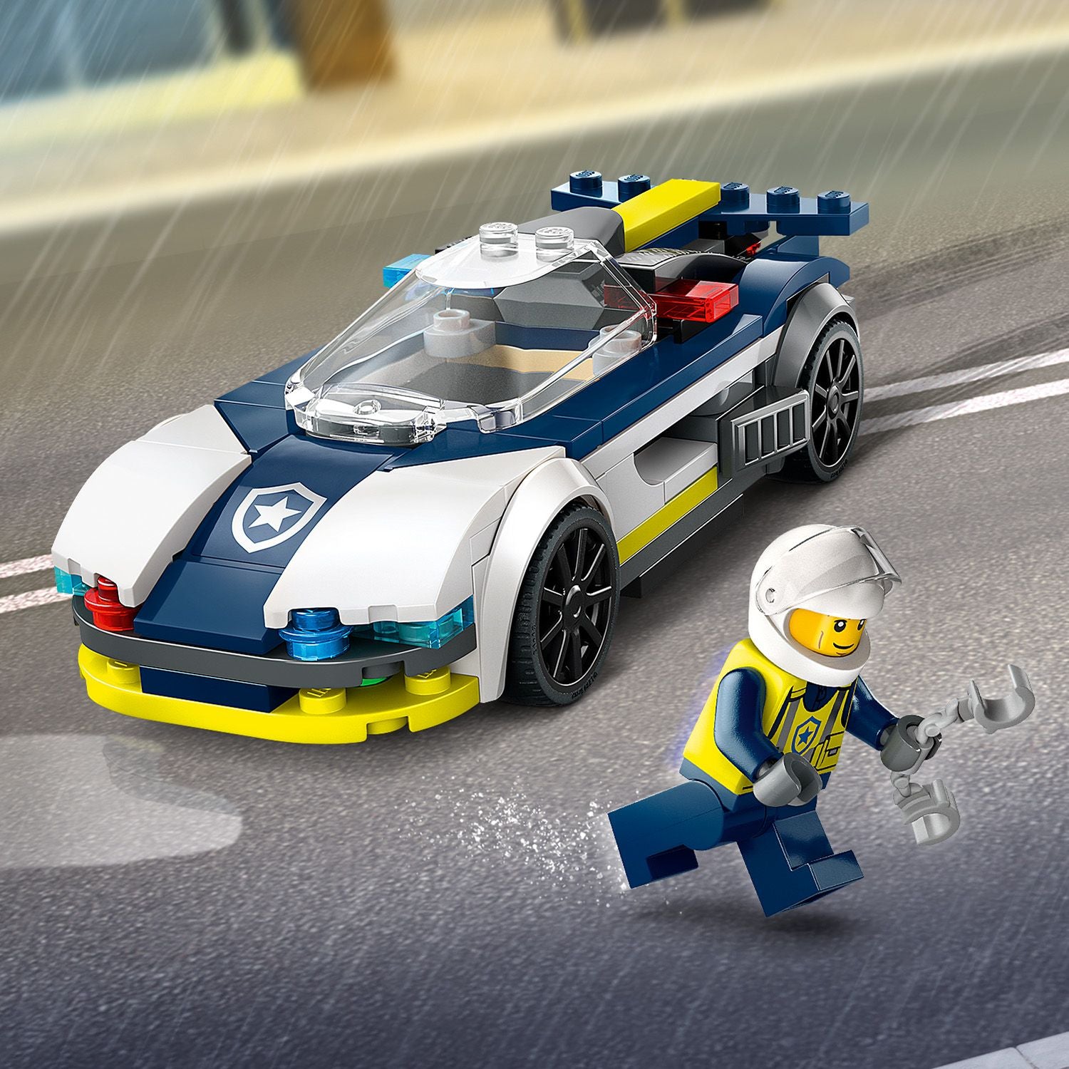 Lego police car chase deals