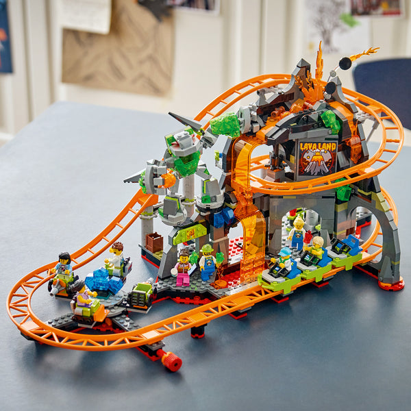 LEGO® City Lava Land Roller Coaster Park