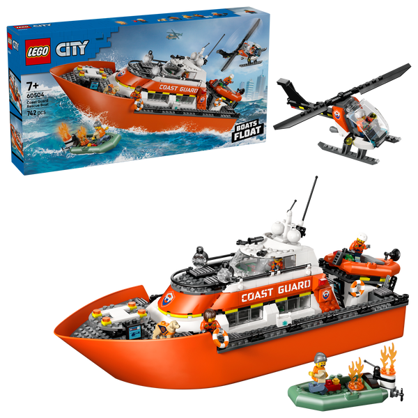 LEGO® City Coast Guard Rescue Boat & Helicopter