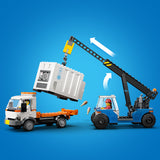 LEGO® City Harbor Freight Train with Crane & Truck
