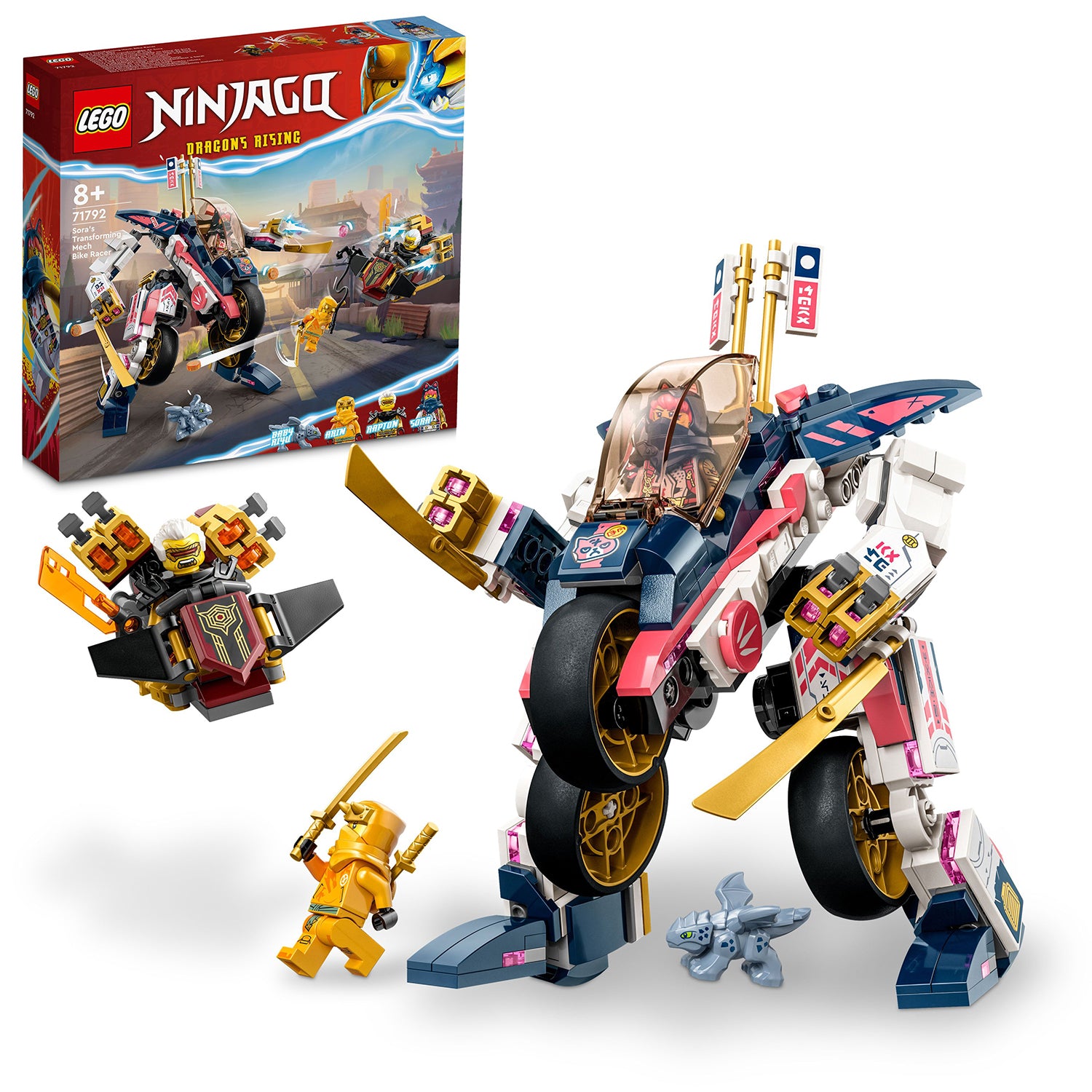 LEGO® NINJAGO® Sora's Transforming Mech Bike Racer – AG LEGO