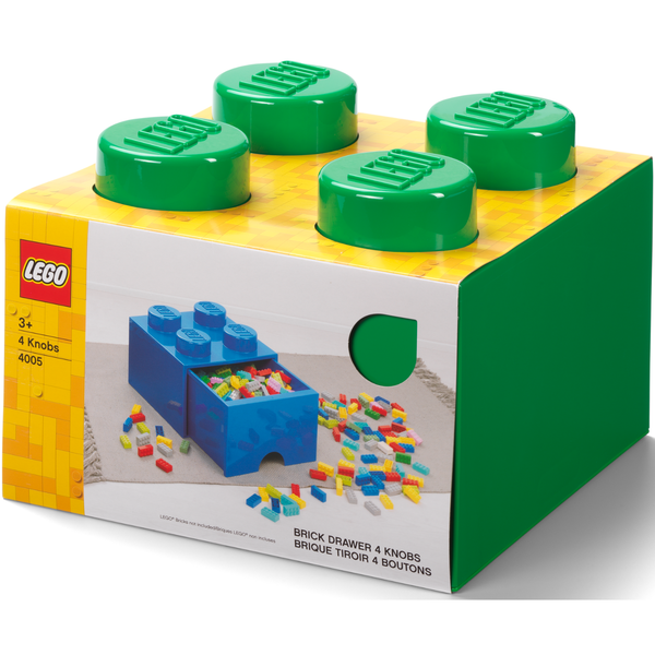 LEGO Brick Drawer 4 - Dark Green