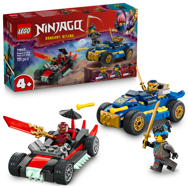 LEGO® NINJAGO® Rogue vs. Drix Race Car Duel – AG LEGO® Certified LEGO® NINJAGO® Rogue vs. Drix Race Car Duel – AG LEGO® Certified
