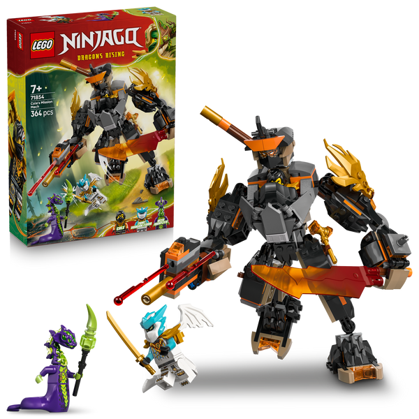 LEGO® NINJAGO® Cole’s Mission Mech & Dragon Zane